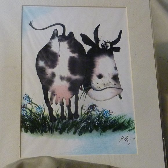 Litho Animals Horse , Hippo , Mouse ,Cow, Cartoons - Picture 8 of 8